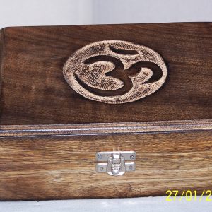 Card Deck Wooden Box – Om Symbol